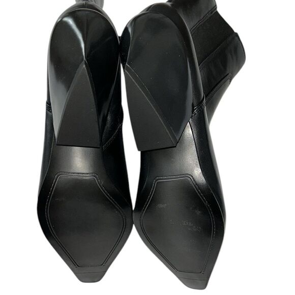 Franco Sarto Black Leather Pointed Toe Boots(Size 8.5M) - Picture 5 of 11